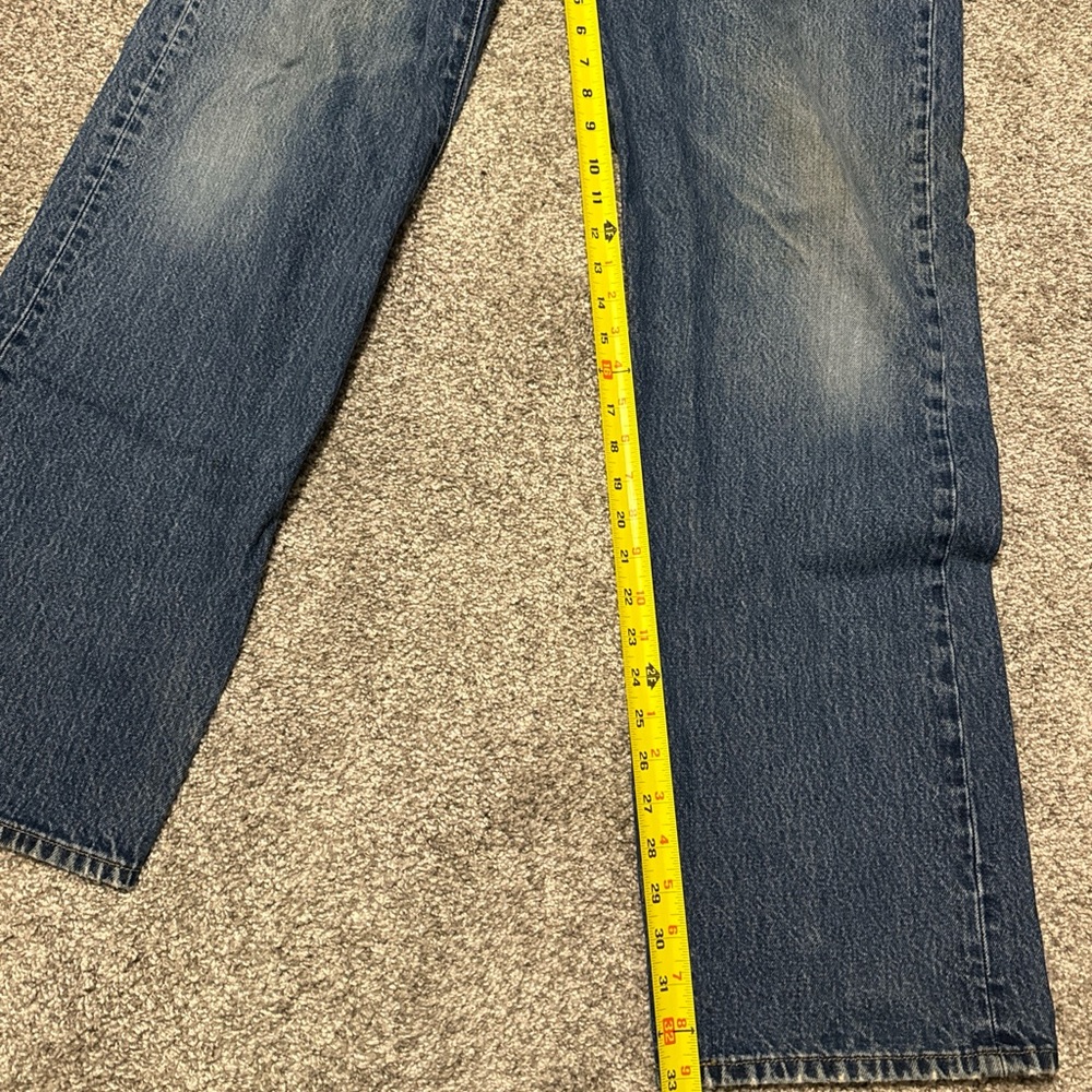 VTG Levis 501 Jeans Mens‎ 40x34 Blue Straight Button Fly Medium Wash Y2K Denim * - Picture 8 of 12